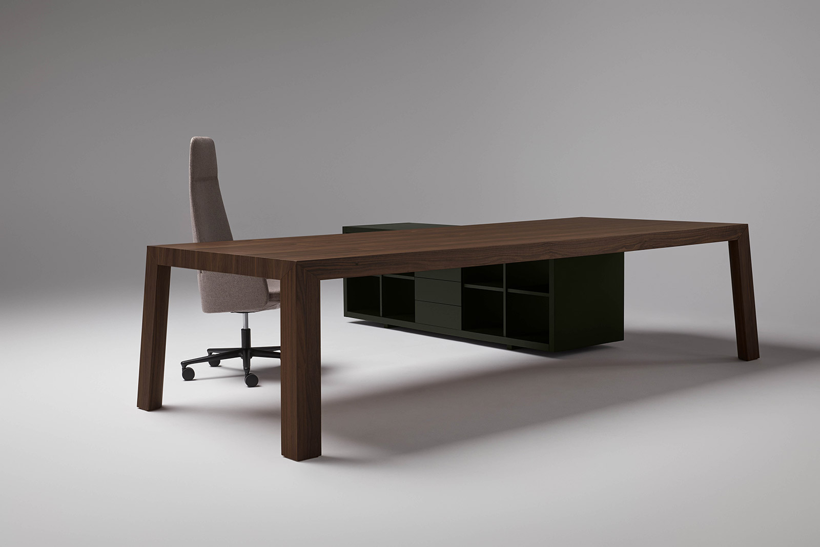 Mesa-Tola-Espresso-con-mueble-auxiliar-lacado-Verde-y-Channel--y-Bronx-Marron-44 Archiproducts Design Awards